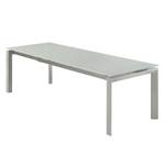 Table extensible Rapallo Verre / Gris métallique - 160 x 90 cm