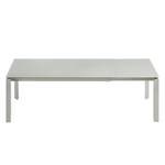 Table extensible Rapallo Verre / Gris métallique - 160 x 90 cm