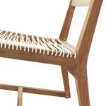 Acciaio Berck Legno di teak/Rattan - Bianco