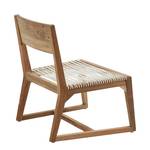 Acciaio Berck Legno di teak/Rattan - Bianco