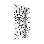 Spiegel Spidernet Schwarz - Glas - 91 x 150 x 3 cm