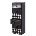 Commode Patchwork Pepita I Noir / Blanc