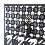 Cassetiera Patchwork Pepita II Nero/Bianco