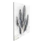 Impression d’art Feder fog Gris - Blanc - Textile - 80 x 100 x 3.8 cm