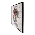 Bild Manhattan dog I Multicolor - Papier - 82 x 82 x 3.5 cm