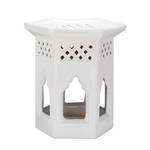 Tabouret en céramique Marocain Blanc