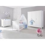 Ensemble de chambre de bébé Smilla Kids Pin massif - Blanc - Largeur : 178 cm - 3 portes