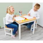 Table et chaises pour enfant Fenna Kids Pin massif - Pin / Blanc