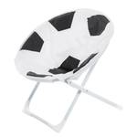 Kinderstuhl Benjamin Football Webstoff / Metall - Weiß / Schwarz