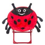 Kinderstoel Benjamin Ladybug geweven stof/metaal - rood/zwart