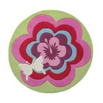 Tapis pour enfants Fantasy Flower Rose foncé - Textile - 100 x 10 x 100 cm