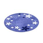 Kinderteppich Flower Field rund Blau