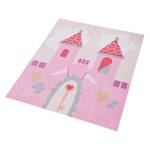 Tapis pour enfant Prinzessinnenschloss Fibres synthétiques - Rose