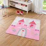 Tapis pour enfant Prinzessinnenschloss Fibres synthétiques - Rose