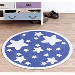 Tappeto per bambini Stelle Rotondo - Blu