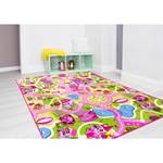 Tapis enfant Sweet Village Fibres synthétiques - Rose vif / Vert - 200 x 300 cm