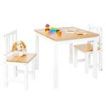 Table et chaises pour enfant Fenna Kids Pin massif - Pin / Blanc