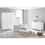 Ensemble de chambre de bébé Nina Kids 3 éléments - Pin massif - Blanc