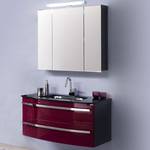 Meuble lavabo Kingston Anthracite / Mûre brillant