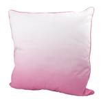 Kissen Batik Dipdye Baumwollstoff - Pink / Weiß