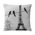 Coussin Eiffelturm Blanc - Textile - 45 x 45 cm