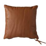 Coussin Estoril Cuir / Coton - Marron - 40 x 40 cm