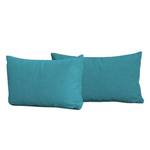 Coussin Houston Tissu Tissu Anda II : Turquoise