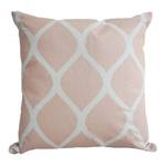 Coussin Leafes Coton - Couleur pastel abricot