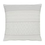 Coussin Lexter Tissu - Blanc suédois / Blanc - 48 x 48 cm