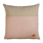 Kissen Macaroon Webstoff - Beige / Rosa