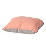 Coussin Panama I Tissu - Gris clair / Saumon