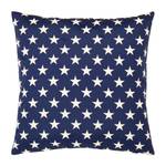 Coussin Plano Fibres synthétiques - Bleu foncé / Blanc - 50 x 50 cm