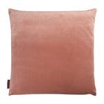 Housse de coussin Samt uni Tissu - Rosé - 50 x 50 cm