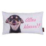 Kissen Schnuffy Fluffy Chihuahua Baumwollstoff - Mehrfarbig