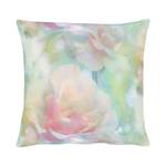 Coussin Springtime III Vert / Rose vif - 48 x 48 cm