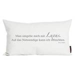 Coussin avec citation en allemand Beige - Textile - 30 x 50 cm