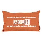 Coussin Zitate Trends Aber Tissu - Orange