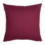 Housse de coussin Block Tissu - Rouge Bordeaux / Sable