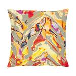 Housse de coussin Achat Gris / Rouge - 46 x 46 cm