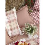 Federa per cuscino Beige/Rosso vino, a quadri Tenda a rullo - beige/rosso vino a quadri - 40x 40 cm