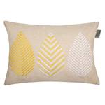 Housse de coussin Fauna Tissu - Beige / Jaune