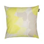 Housse de coussin Folio Blanc / Jaune