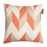 Housse de coussin Geo Coton - Beige / Orange