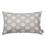 Kussensloop Linen Dots geweven stof - beige - 30 x 45 cm