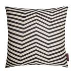 Housse de coussin Lynn Tissu - Noir / Beige - 40 x 40 cm