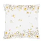 Housse de coussin Margaritte Blanc / Jaune