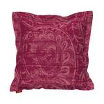 Housses de coussin à volant plat Motifs rouges bordeaux - 40 x 40 cm