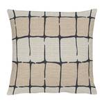 Housse de coussin Monte Tissu - Beige / Noir