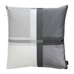 Housse de coussin Nalon Tissu - Gris / Crème