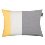 Housse de coussin Nova Tissu - Gris / Jaune